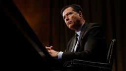 FBI Director James Comey pauses as he testifies on Capitol Hill in Washington, May 3, 2017.