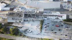 An aerial view shows the damaged Aeon Mall shopping centre after an earthquake with a preliminary magnitude of 7.1 struck Japan's southern Kumamoto prefecture, in Kashima Town, Kumamoto Prefecture, Japan, July 28, 2026. Kyodo/via REUTERS ATTENTION EDITORS - THIS IMAGE HAS BEEN SUPPLIED BY A THIRD PARTY. MANDATORY CREDIT. JAPAN OUT. NO COMMERCIAL OR EDITORIAL SALES IN JAPAN.